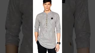 Baju Koko Embos Dewasa Lengan 3/4 - Kurta - Baju Muslim Pria