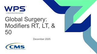 Global Surgery: Modifiers RT, LT & 50