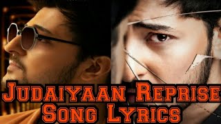 Judaiyaan Reprise (Darshan Raval) Song Lyrics