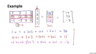 3 Linear Algebra Review Matrix Vector Multiplication — Machine Learning Andrew Ng