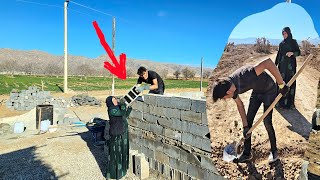 Simple and beautiful life of nomads: installation of water pipes by Gholami and Sefideh