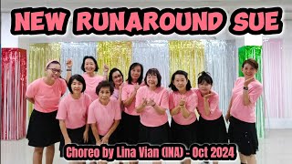 New Runaround Sue Line Dance // Choreo by Lina Vian (INA) - Oct 2024 @linavian1110