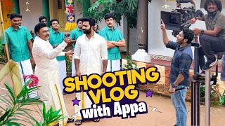 Dad Son Shooting VLOG | ft. #DirectorBhagyaraj, #Shanthnu \u0026 #Sathish | #WithLoveShanthnuKiki