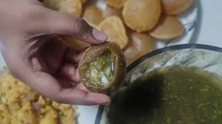 Pani Puri Recipe😋 || పాని పూరీ ఇలా ఇంట్లోనే సింపుల్ గా చేసుకోండి || Street Style Crispy Golgappa