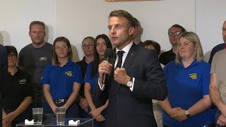 Choose France: Emmanuel Macron visite une usine McCain dans la Marne | AFP Images