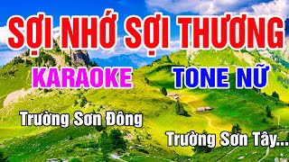 Sợi Nhớ Sợi Thương Karaoke Tone Nữ (Mi Thứ) Nhạc Sống gia huy karaoke