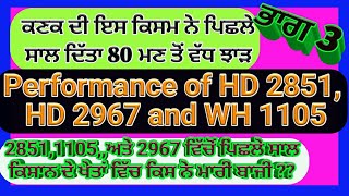 Last year performance of Wheat HD2851, HD 2967,WH1105,(ਇਸ ਕਿਸਮ ਨੇ ਪਿਛਲੇ ਸਾਲ ਕਿਸਾਨ ਕੀਤੇ ਖੁਸ਼) Shergill