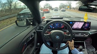 BMW ‘24 M2 SWIMMING AFTER LEAVING THE MALL HIGHWAY POV DRIVE POPS \u0026 BANGS