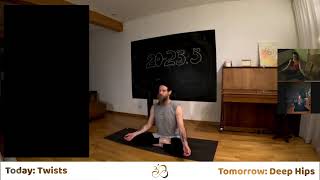 UK Restream - 6AM Daily Yoga | FRIDAY Twists | Don't hit the snooze, hit the mat!