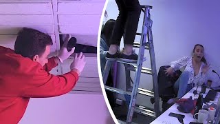PRANK: Fake corpse hidden in the roof! 😱