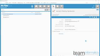 M-Files eSignature Demonstration - TEAM Informatics