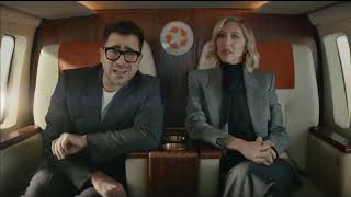 Homes.com Dan Levy Heidi Gardner Helicopter Super Bowl LVIII Advertisement Commercial Ad
