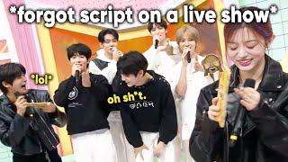 ILLIT Minju *felt embarrassed* for TXT forgetting the script on a live show 😂