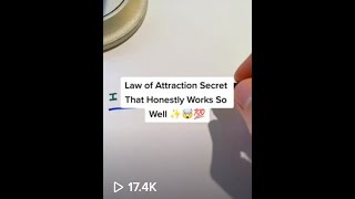 Law of Attraction Secret That Honestly Works So Well ✨🤯💯 (Part 2/2)
