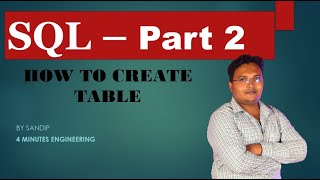 SQL Part 2 How to Create Table (Structured Query Language)