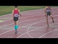 男子4×100ｍr予選5組。帯広南町が45.41で１着。第50回北海道中学陸上。