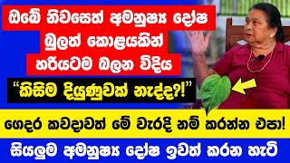 ඔබේ නිවසෙත් අමනුෂ්‍යන් ඉන්නවාද කියලා බුලත් කොළයකින් හොයන විදිය | ගෙදර කවදාවත් මේ දේවල් කරන්න එපා!