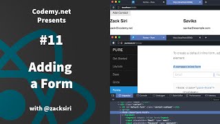 React: Adding a Form - [011]