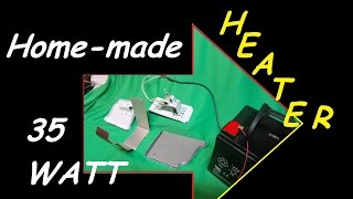 Inside the 35 watt heater _ HOMEMADE easy $3 low wattage heater ~ use with solar panels!