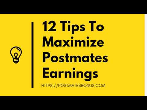 Tips for Postmate Delivery