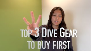 Scuba Diving Advice: Top 3 Dive Gear to Buy First