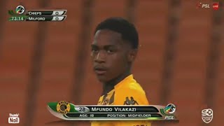 Mfundo Vilakazi Makes His Kaizer Chiefs Debut