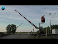 Železniční přejezd pečky 28. 29.6.2021 večer noc ráno czech railroad crossing