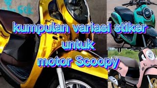 kumpulan modifikasi Honda Scoopy || cutting stiker