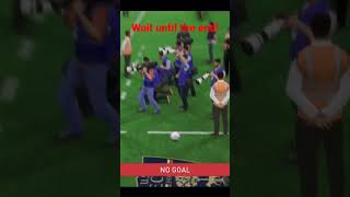 FIFA 23 Goal Line Technology bug! Wait until the end!😂 #fifa23 #funnyshorts #footballshorts #goal