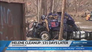 18-wheeler cab removed four months after Hurricane Helene as recovery efforts surge