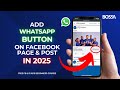 How to add WhatsApp Button to your Facebook Page and Post | Connect WhatsApp Business (2025)
