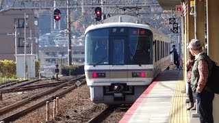 湖西線の221系！K5編成(リニューアル車) 京都行き普通 山科駅