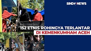 Tiba di Banda Aceh, 152 Etnis Rohingya Dibawa ke Kantor Kemenkumham Aceh