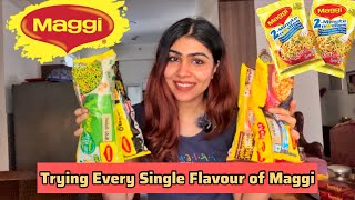 Trying Every Single Flavor of Maggi – The Ultimate Taste Test!