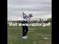 how to use the raptor golf training aid