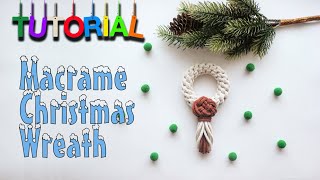 Tutorial Macrame Christmas Wreath | Christmas Decoration |