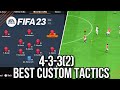 FIFA 23 BEST FORMATION 433(2) TUTORIAL - Best Custom Tactics & Instructions & More!!