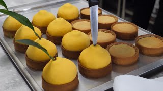 Dessert Revolution! Master's amazing fruit-shaped tart cake making process - Korean street food