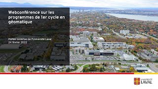 Webconférence sur les programmes de 1er cycle en géomatique