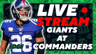 Sunday Night Football: Giants-Commanders FREE Picks, Best Bets, Parlays, Odds | NFL Live Stream