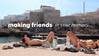 the secret to making genuine friendships in your twenties (italy vlog)