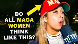 MAGA Fangirl STUNS Comedian With Bizarre Claim About Trump