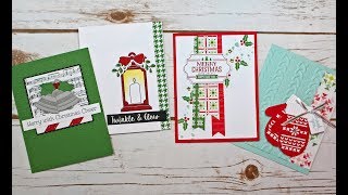 Stampin' Up! Labels to Love Christmas Card Tutorial Facebook LIVE with Kitchen Table Stamper