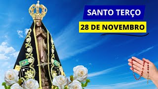 SANTO TERÇO DE APARECIDA DE HOJE - 28/11/2024 | MISTÉRIOS LUMINOSOS | QUINTA-FEIRA