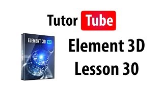 Element 3D Tutorial - Lesson 30 - Matte Shadows