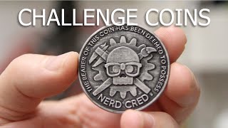 Nerds&Makers Challenge Coins - Part One