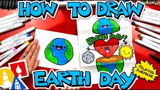 How To Draw An Earth Day Folding Surprise