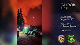 CAL FIRE Report - August 16, 2021