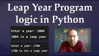 8. How do you do a leap year program in Python?
