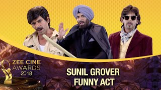 Sunil Grover gives BAHUBALI Auditions | FUNNIEST | Zee Cine Awards 2018